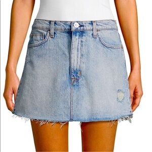 Hudson Jeans Blue Vivid Mini Skirt
